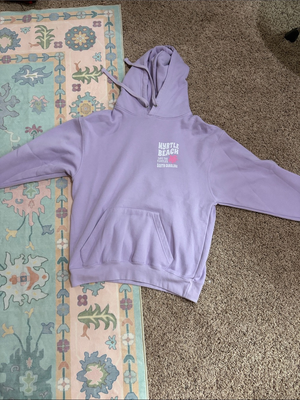 Myrtle Beach Lavender Pullover Hoodie - Women's Crewneck Sweatshirt